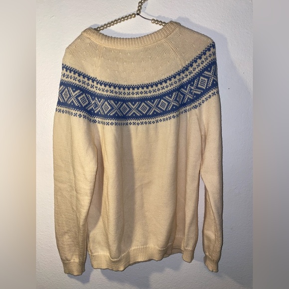 Dale of Norway women’s size XL 100% wool blue and cream sweater - Picture 6 of 6